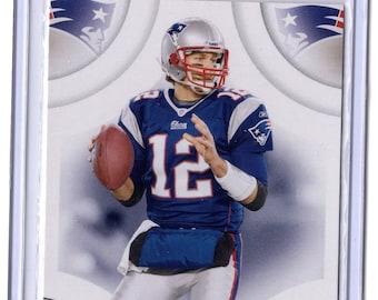 Tarjeta Donruss Threads de Tom Brady 2008 n.° 23, en perfecto estado.