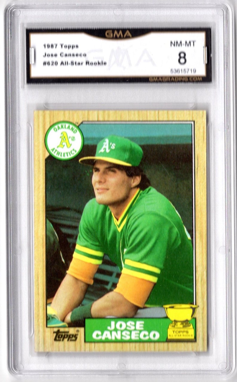 1987 Jose Canseco Topps All Star Rookie Card 620 NM MT 8 Etsy