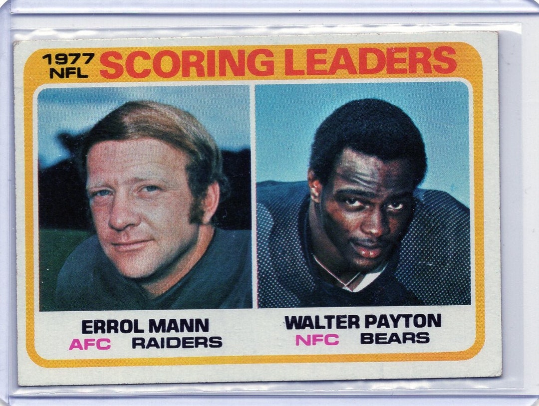 1977 Walter Payton Topps NFL Scoring Leaders 334 Football Card MINT
