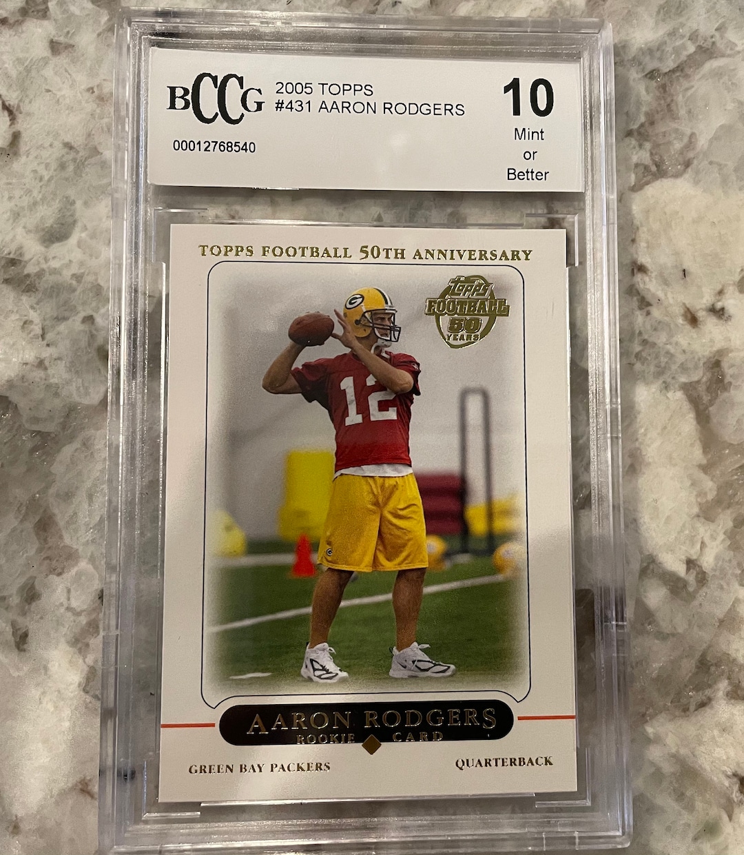 Aaron rodgers sales jersey card