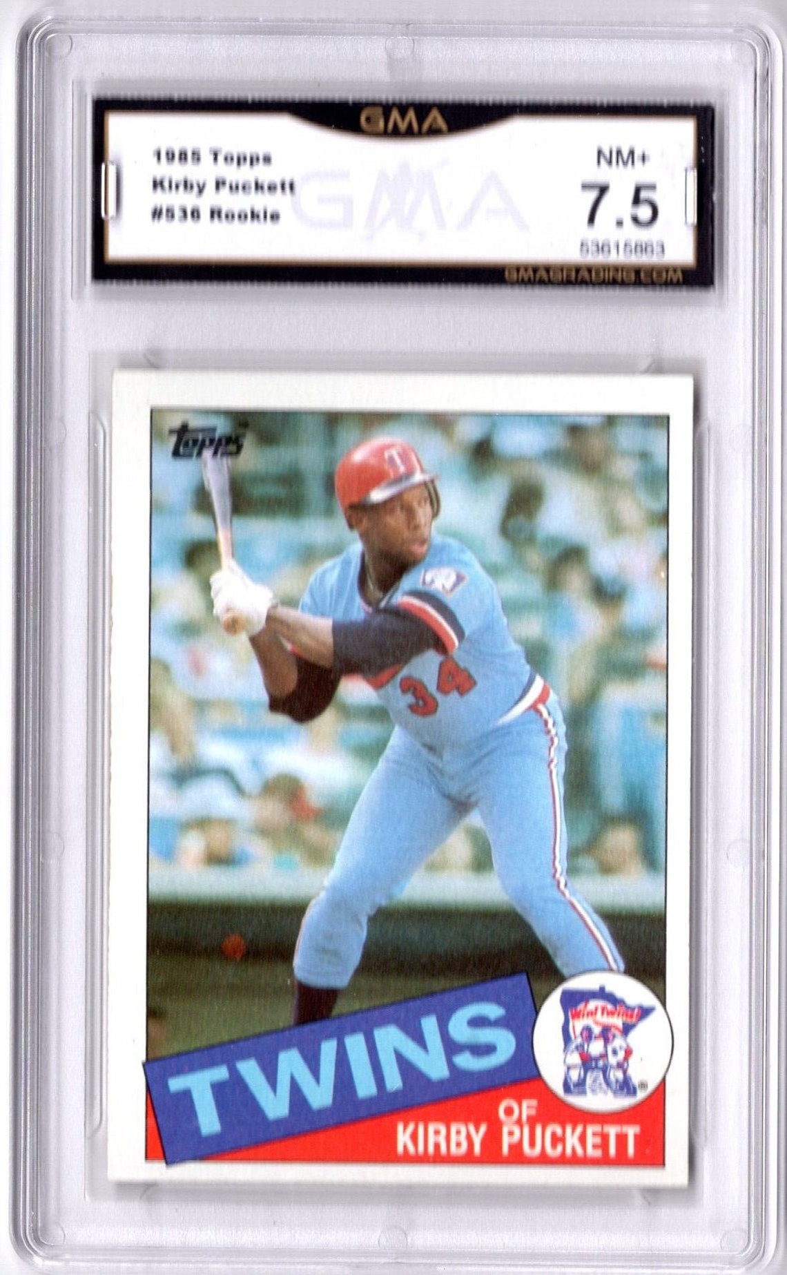 1985 Kirby Puckett Topps Rookie Card 536 NM 7.5 Etsy