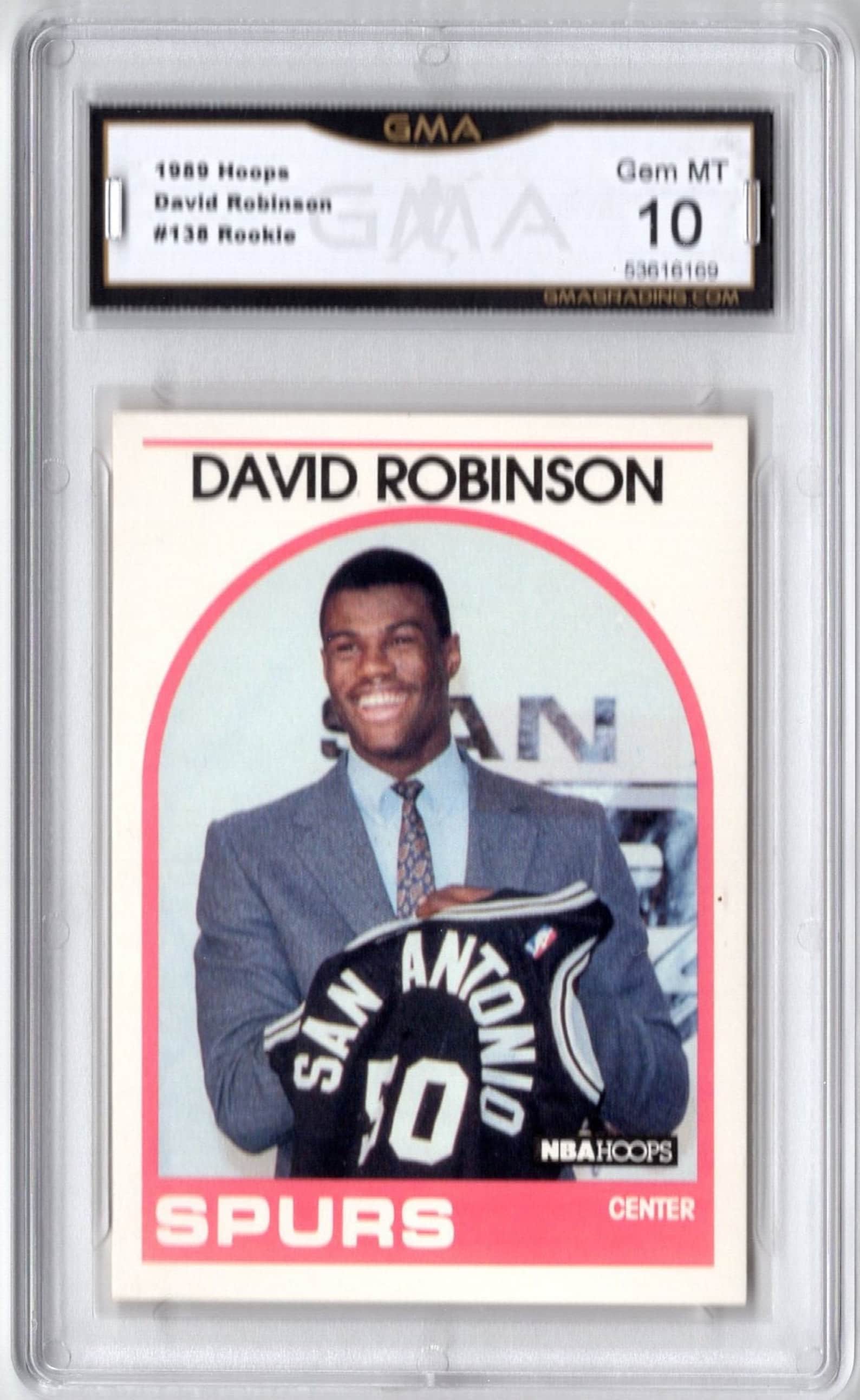 1989 NBA Hoops David Robinson Rookie Card #138 Gem Mint 10 - Etsy