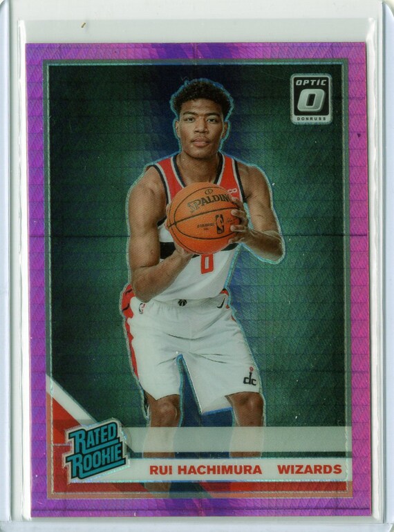 2019-20 Rui Hachimura Donruss Optic Pink Hyper Prizm Rated Rookie 