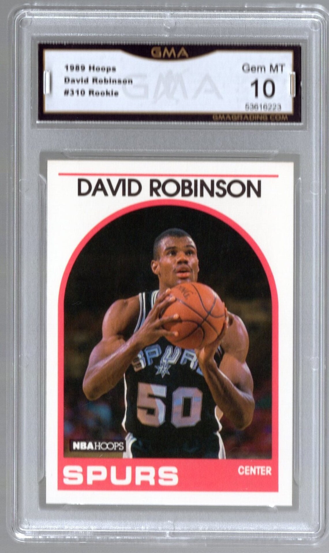 1989 NBA Hoops David Robinson Rookie Card #310 Gem Mint 10 - Etsy