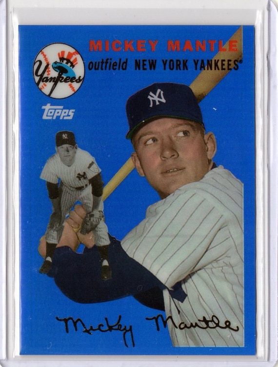 2008 Mickey Mantle Topps Chrome Blue Refractor Card #MMR-54 Lot of (4) GEM  MINT Condition - Etsy