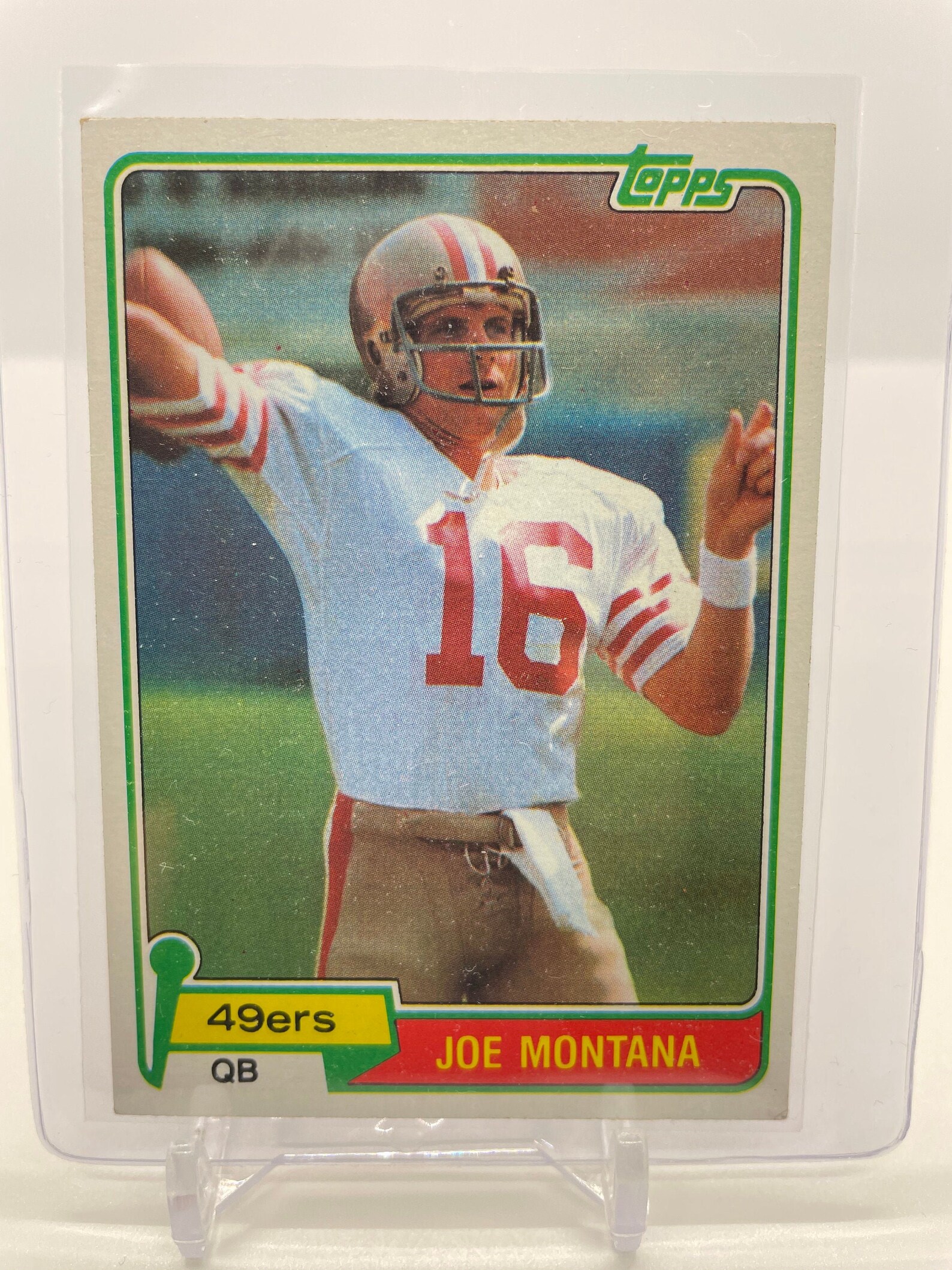 1981 Joe Montana Topps NFL Card 216 Excellent Condition Etsy