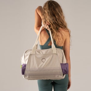Yoga Bag, Top Handle Bag, Yoga Gift, Sports Bag, Gym Bag, Duffel Bag, Travel Bag Women, Yoga Accessories, Weekender Bag, Gift for Yoga Lover image 7