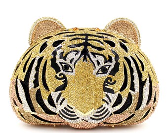 rhinestone animal clutch
