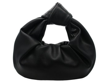 Women Fashion Clutch Purse PU Leather Hobo Bag Knotted Handbag Purse