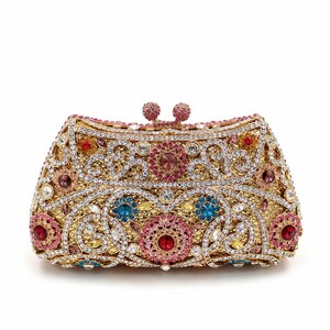 Rhinestone Clutch Bag Women's Luxury Full Diamond Color - Etsy