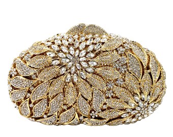 crystal clutch purse