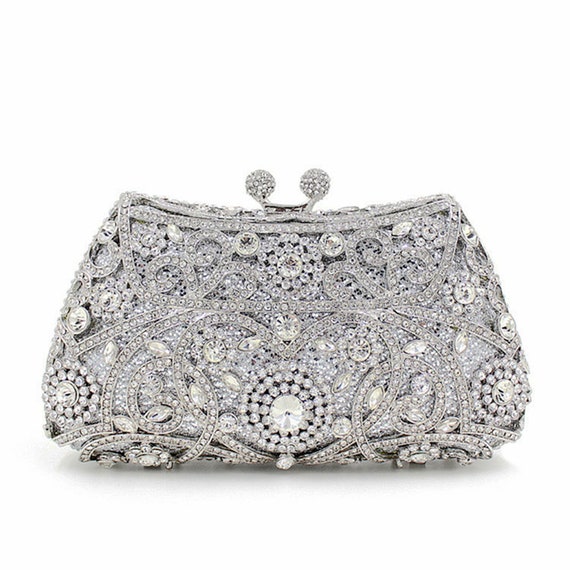 Luxury Shiny Rhinestone Diamond Square Bag Women Handbag Crystal