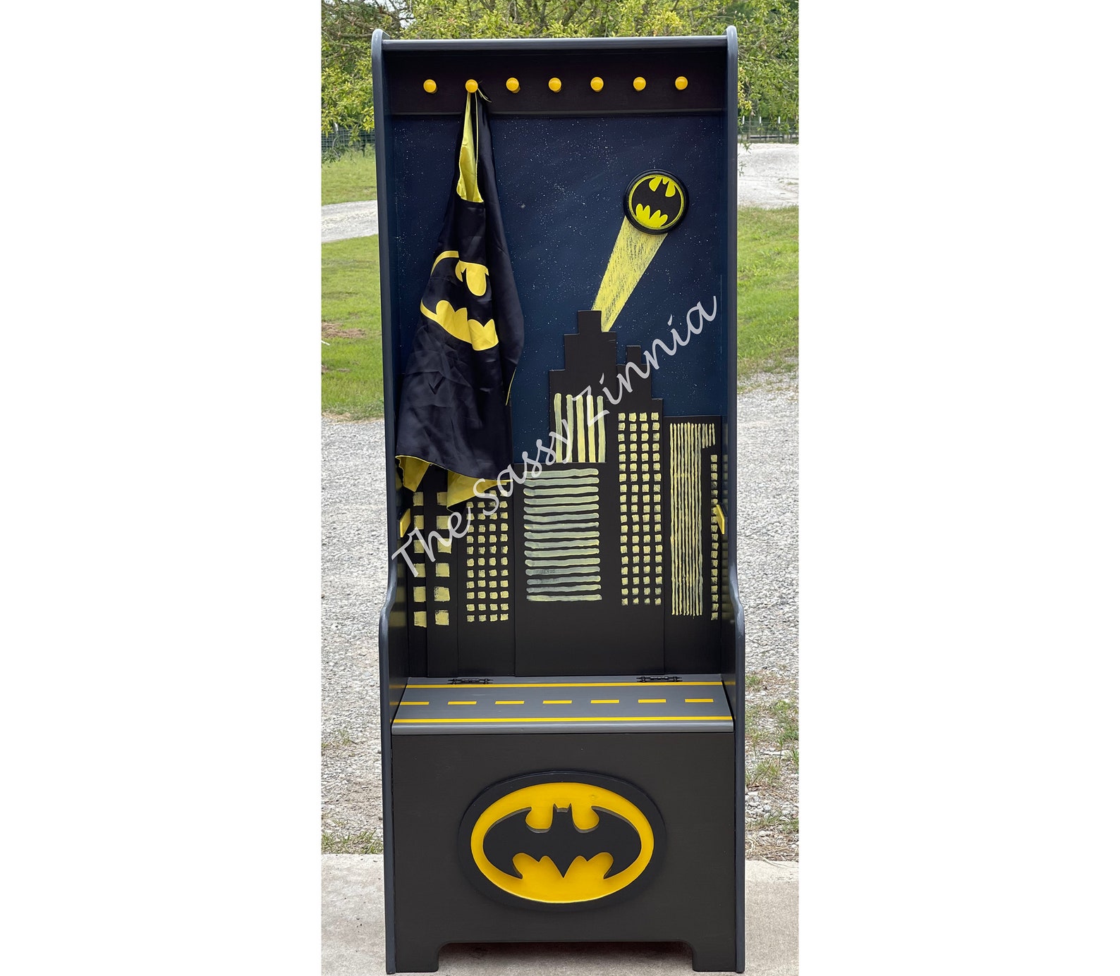 Batman Toy Box / Coat Rack Combo Etsy