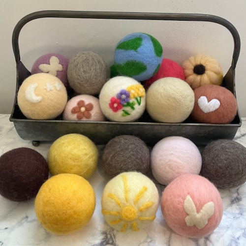 Reusable Wool Dryer Balls Etsy