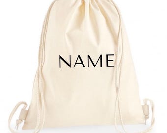 Personalized Embroidered Drawstring Bag | Gym, School, Dance