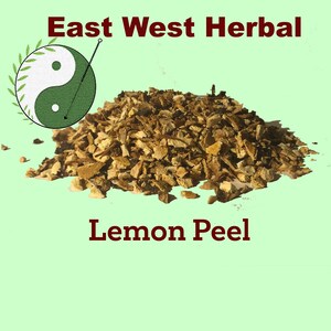 2oz Lemon Peel, Lemon Peel Tea Herbal Flavoring  East West Herbal