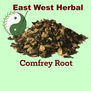 2oz Comfrey Root Whole, Symphytum Officinale Herb East West Herbal