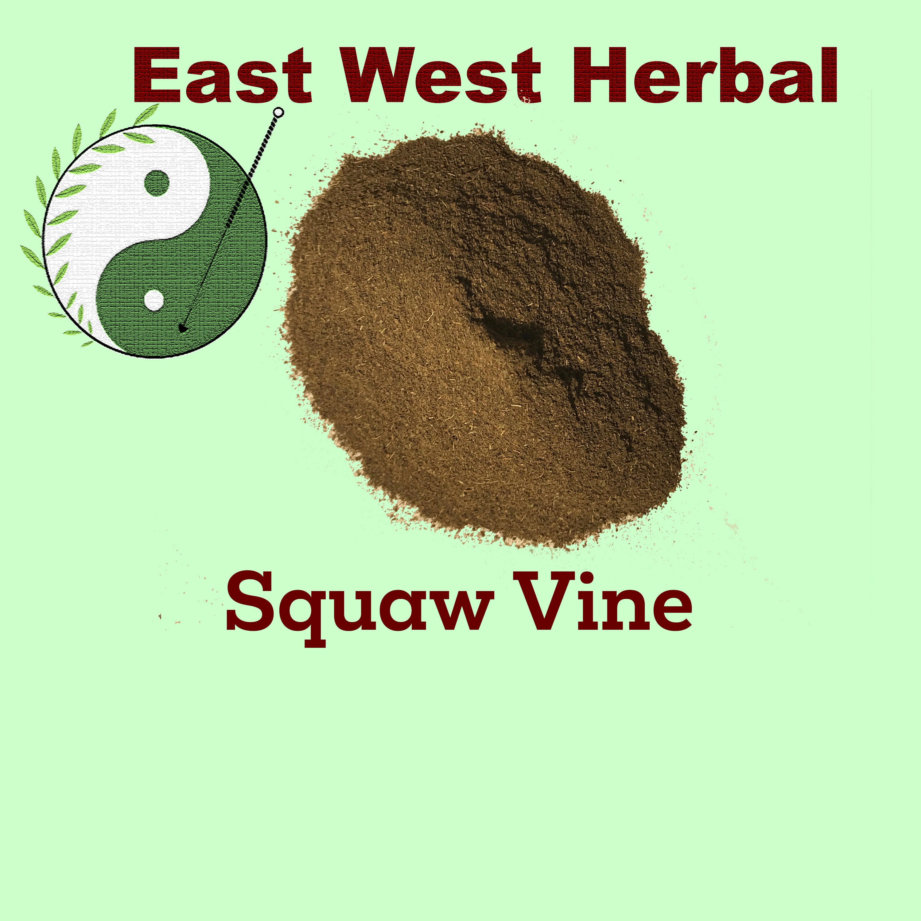 Squaw Vine Powder Mitchella Repens Herb Tea East West Herbal Etsy