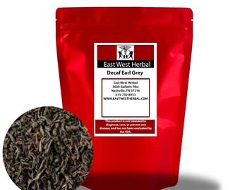 2oz Decaf Earl Grey Tea Loose Leaf Tea Black Tea Herb East West Herbal