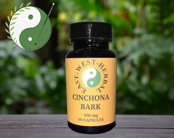Quinine Cinchona Bark 500mg 60 Capsules Quinine Cinchona Capsules East West Herbal