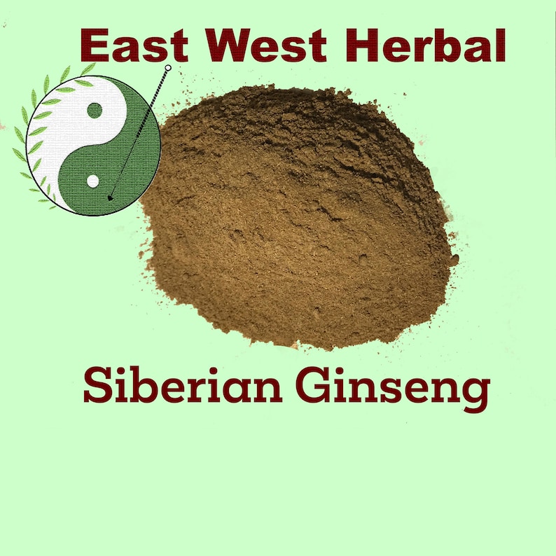 2oz Siberian Ginseng Powder, Powder Eleutherococcus Senticosus Tea Herb East West Herbal Etsy