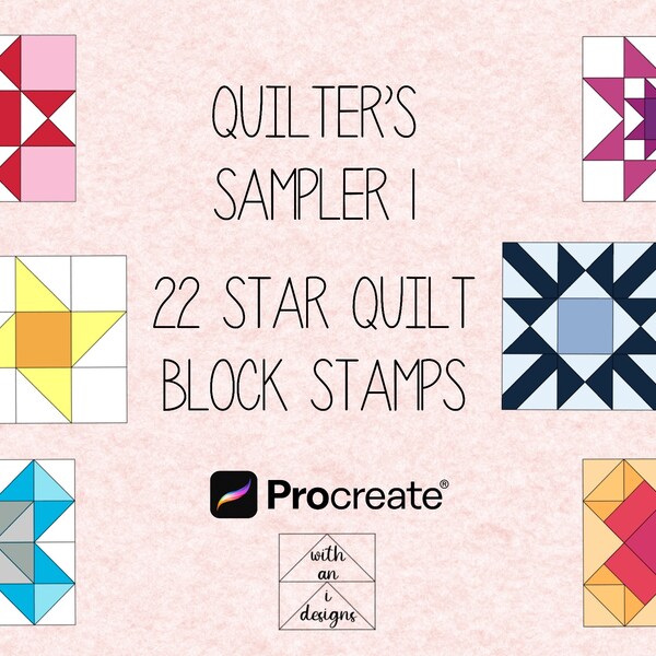 Stamped Quilt Blocks Etsy