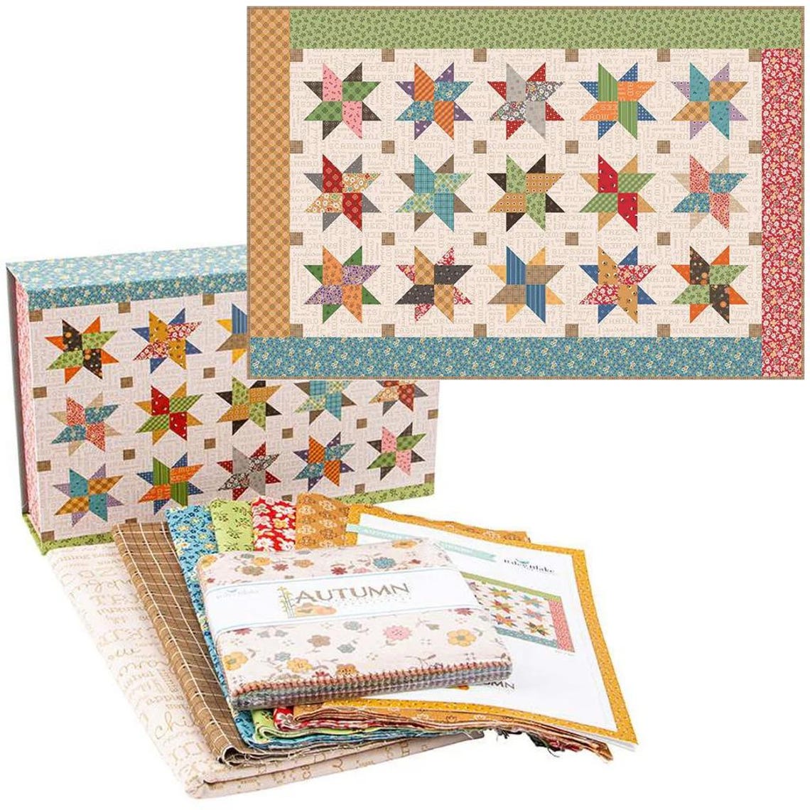 Lori Holt Autumn Skies Table Runner Kit - Etsy