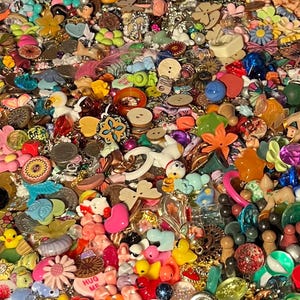 Tin of trinkets, mystery scoop, vintage and modern, natural and man made, surprises, curios, treasures and delights