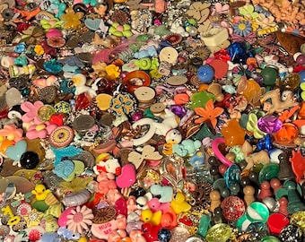 Tin of trinkets, mystery scoop, vintage and modern, natural and man made, surprises, curios, treasures and delights