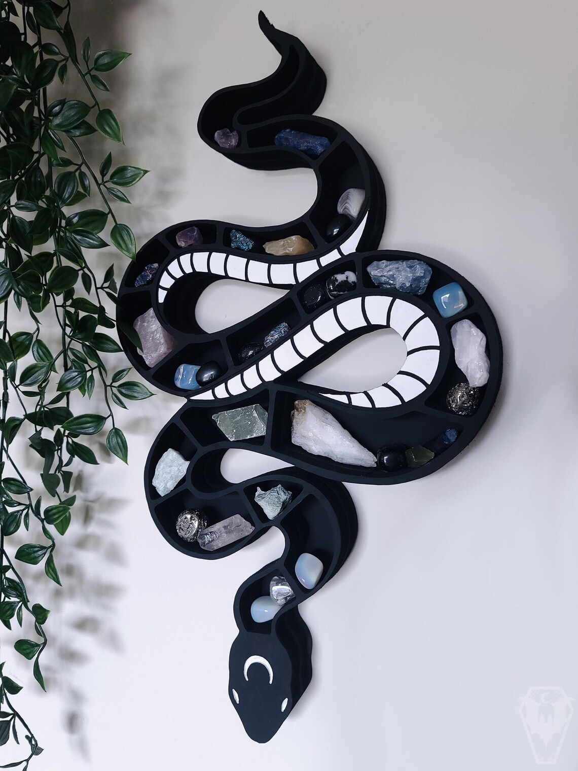 Crystal Snake Shelf Crystal Display Spooky Decor Goth Etsy