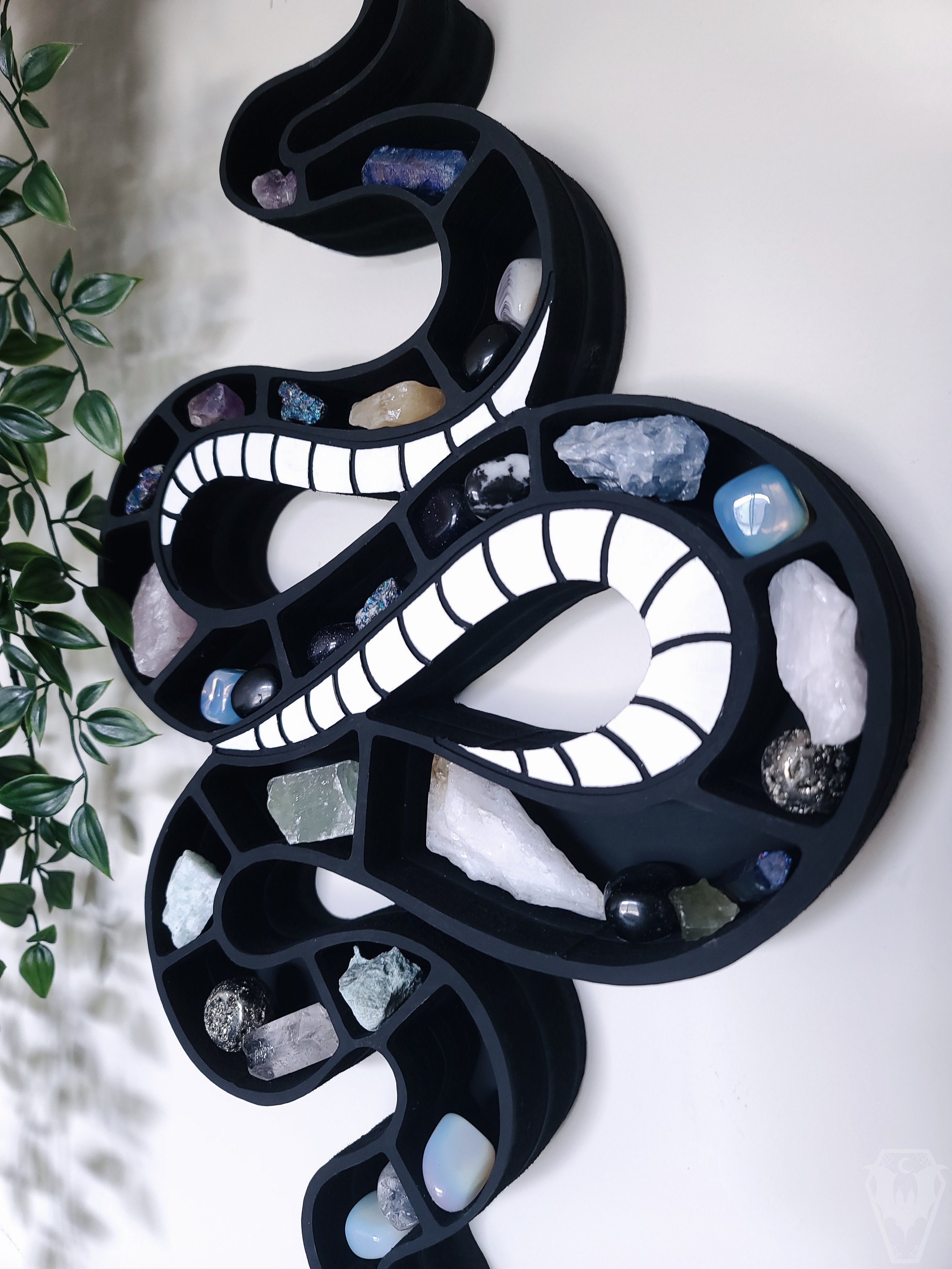 Crystal Snake Shelf Crystal Display Spooky Decor Goth Etsy