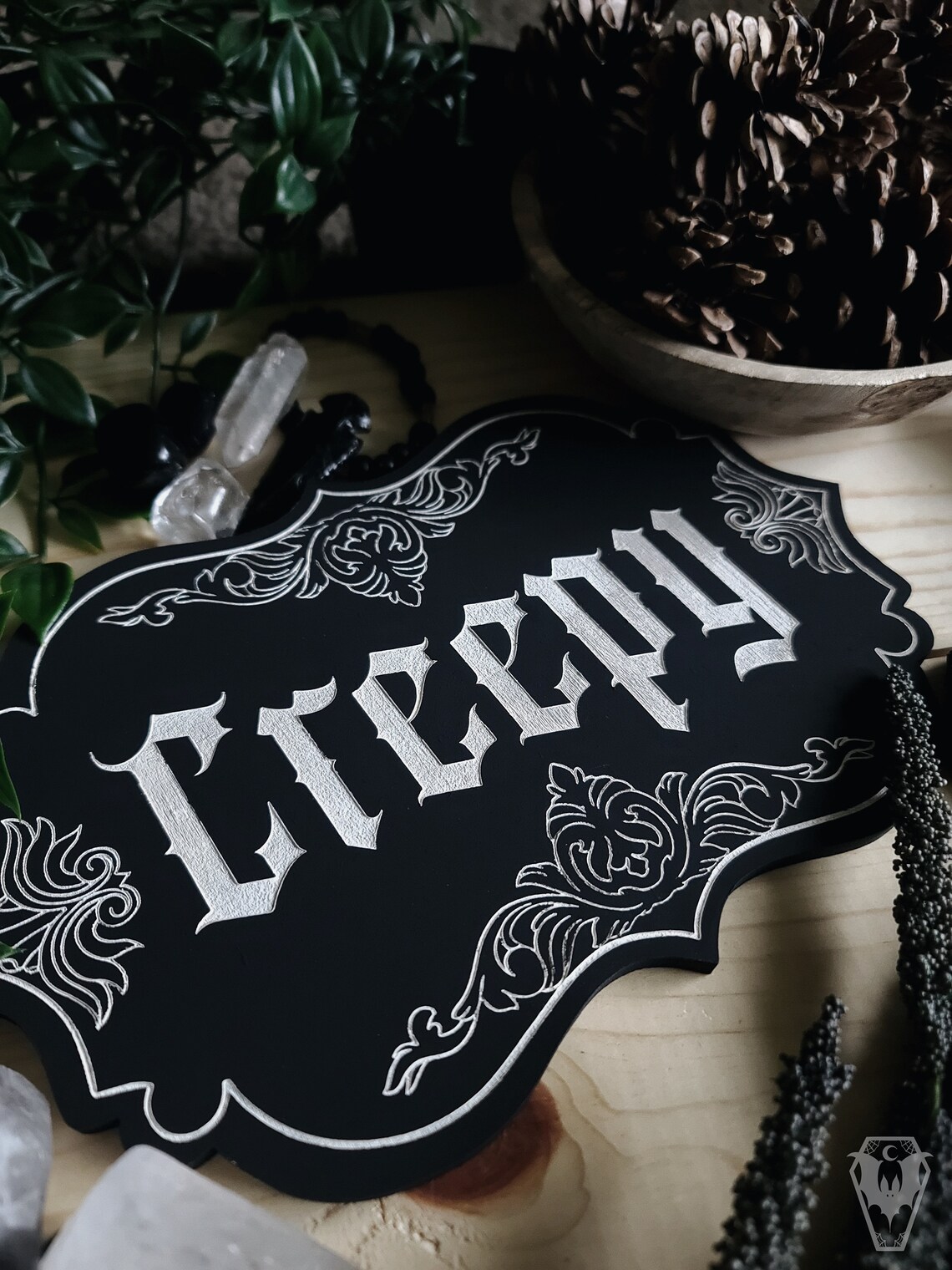 Creepy Victorian Wood Engraved Wall Art Spooky Wall Art Etsy