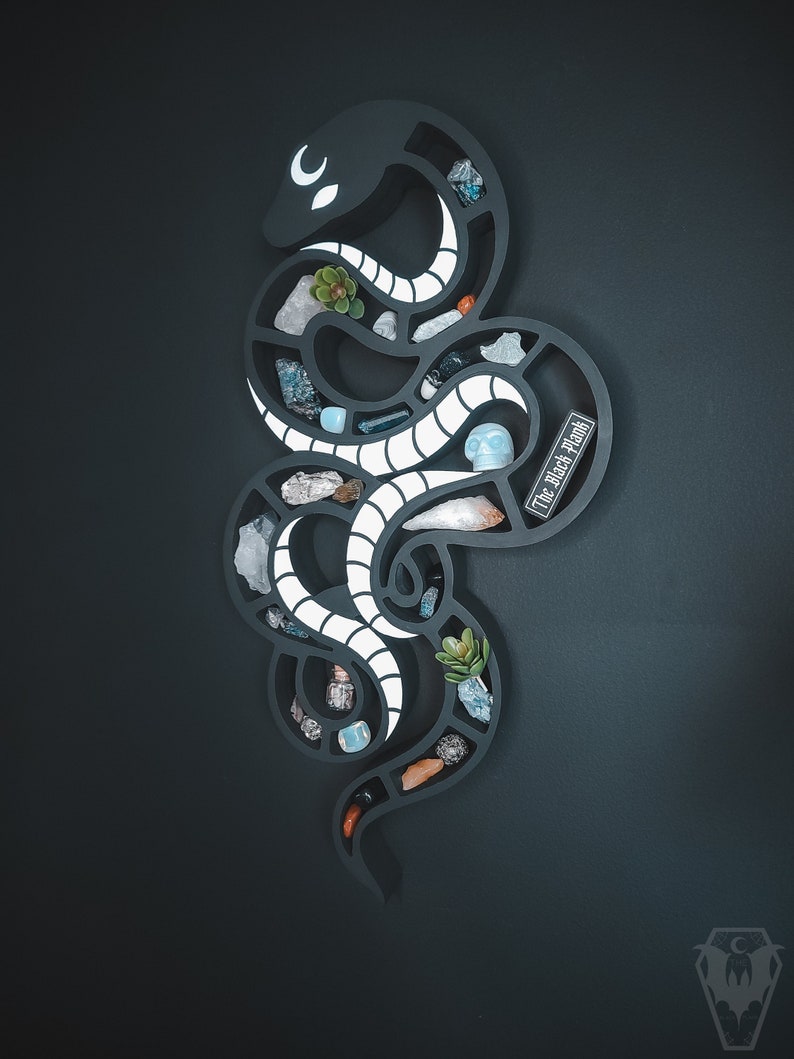 Large Crystal Snake Shelf Crystal Snake Shelf Crystal Etsy