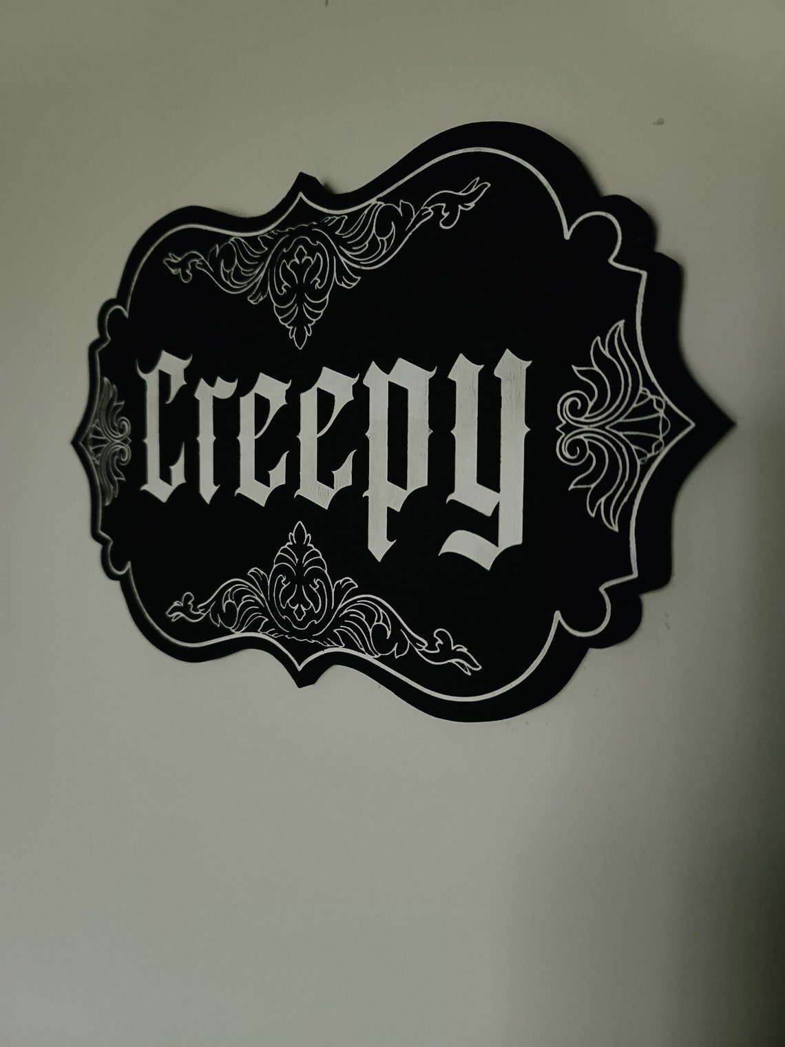 Creepy Victorian Wood Engraved Wall Art Spooky Wall Art Etsy