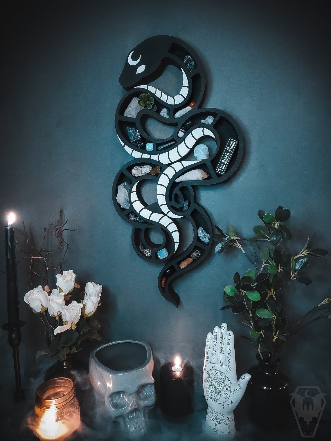 Large Crystal Snake Shelf Crystal Snake Shelf Crystal Etsy