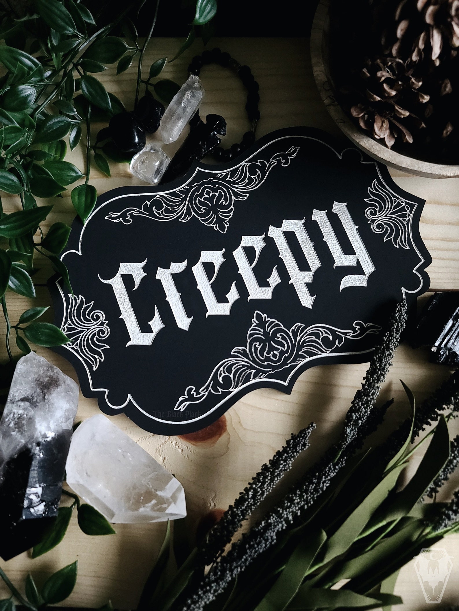 Creepy Victorian Wood Engraved Wall Art Spooky Wall Art Etsy