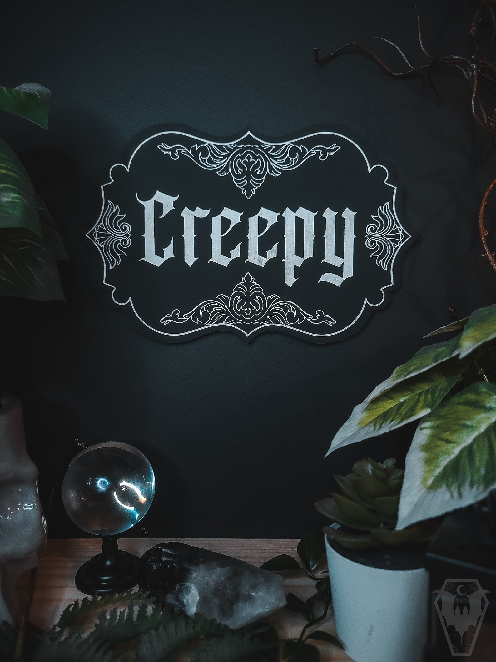 Creepy Victorian Wood Engraved Wall Art Spooky Wall Art Etsy