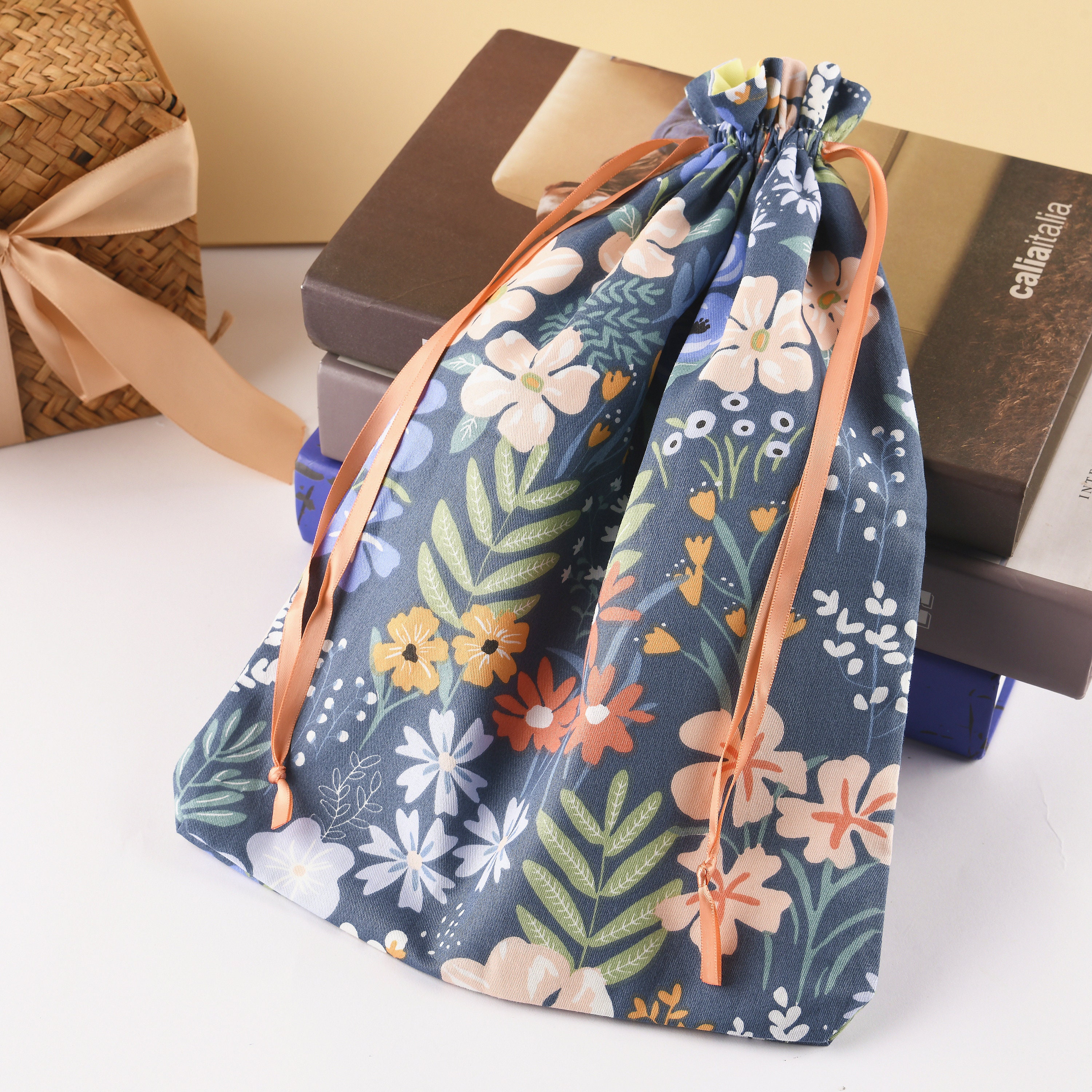 Colorful Flower Gift Bag Reusable Gift Bag For Friend Etsy