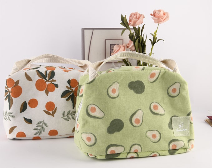 Lunch Bag Insulated Mustard Floral - Etsy