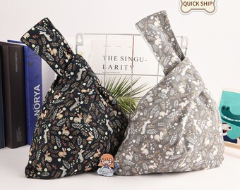 japanese knot bolsa with square bottom