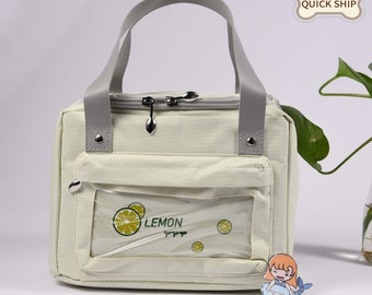 Lemon Lunch Bag, Keep Warm/ Cold Lunch Tote, Lunch Bags With Premium Insulation, Lunch Box With Double Zipper, Birthday Back to School Gift