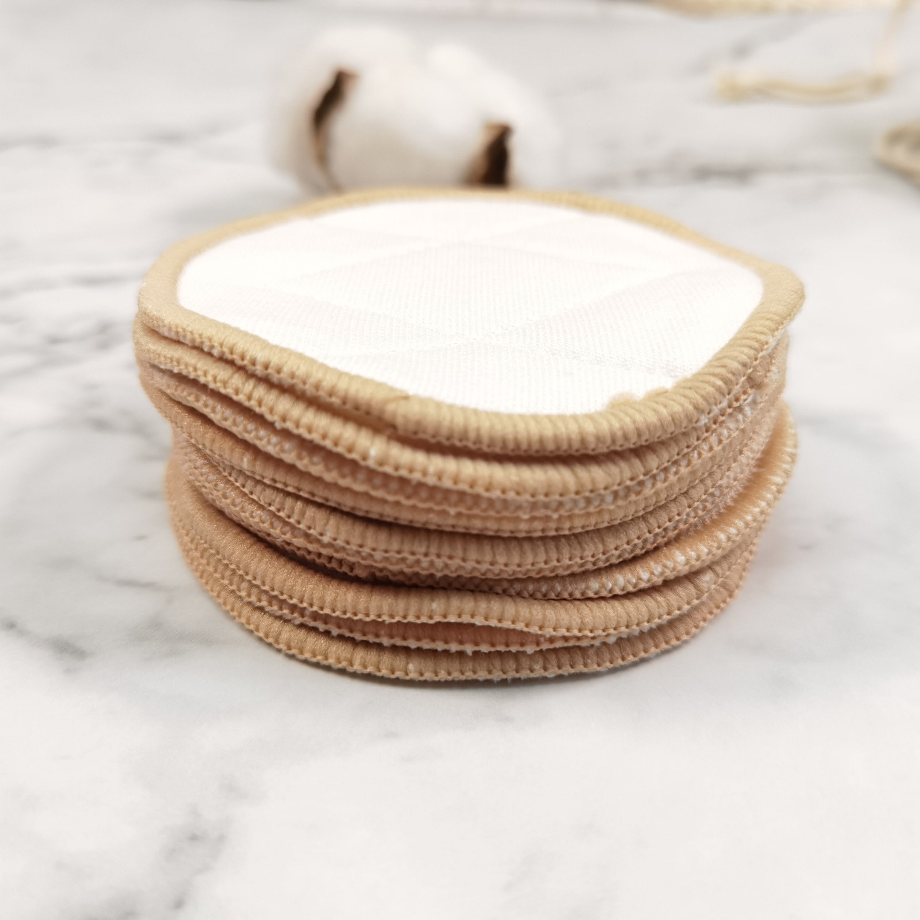 Set Of 10 Pad Cotton Facial Pads Set Pads With Wash Makeup Etsy