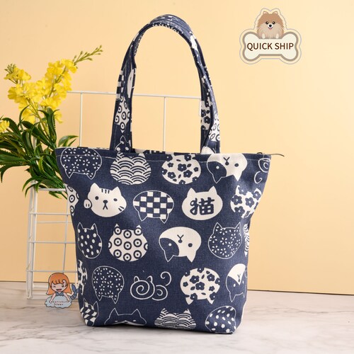 Zip Tote Bag Cute Cats Womens Handbags Shoulder Bags Satchel Purse Zip Tote Bag Cute Cats Womens Handbags Shoulder Bags Satchel Purse