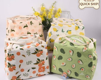 HOMECUBE Large Lunch Bag Insulated Cool Box Food Storage Womens Tote Adults Kids HOMECUBE Large Lunch Bag Insulated Cool Box Food Storage Womens Tote Adults Kids