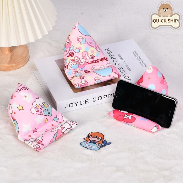 Cute Phone Stand, Fabric Mobile Phone Holder, Fabric iPhone Stand, IPad Mini Holder, Birthday Easter Wedding Anniversary Gifts