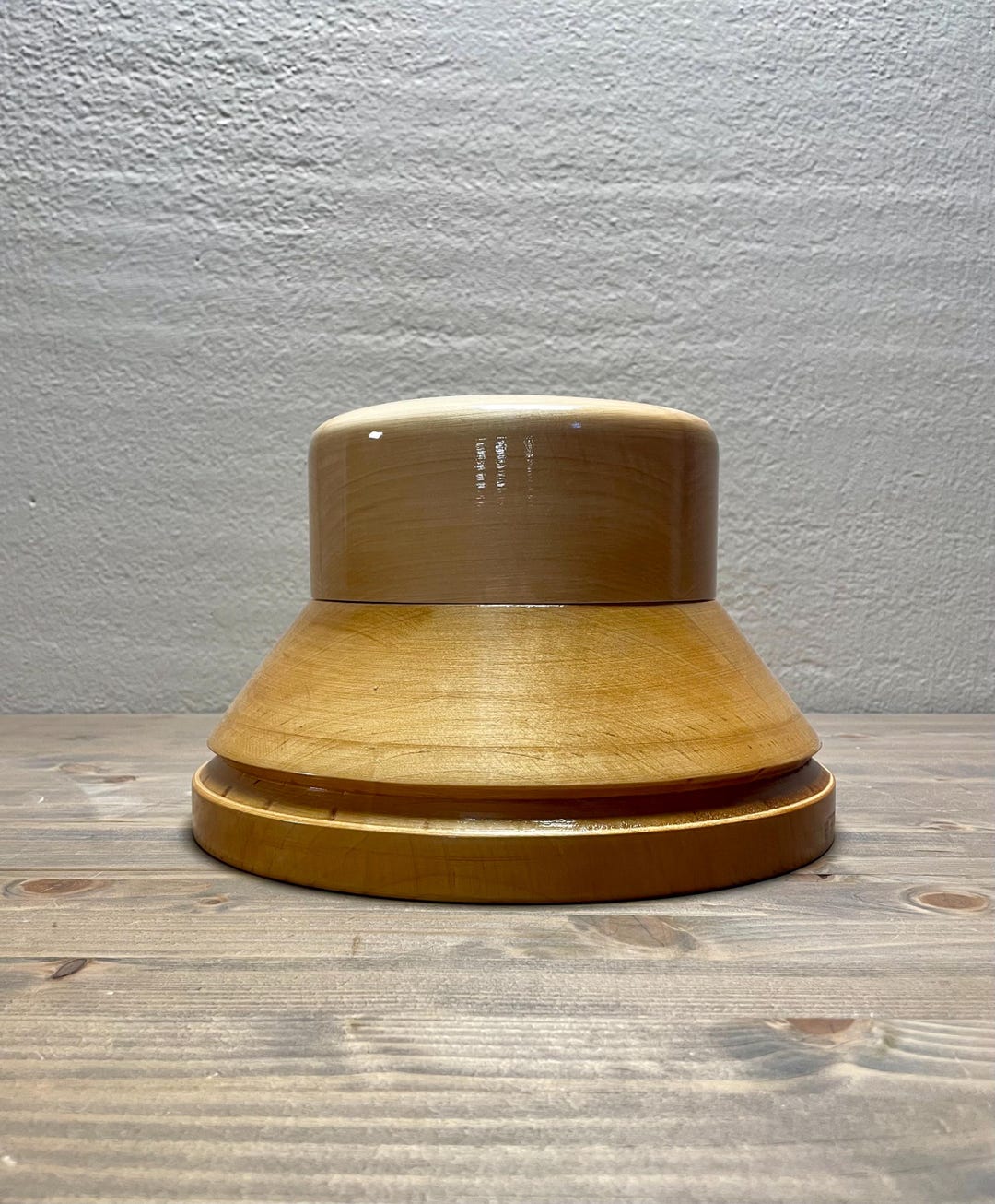 木の帽子ハットブロック　木製木型 22インチ 木の帽子ハットブロック 木製木型 22インチ Wooden hat blocks - Etsy 日本