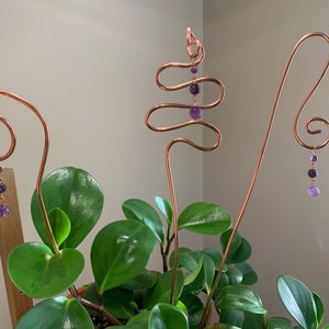 Pure Copper Houseplant Trellis Sticks / Plant Decor / Plant Stake