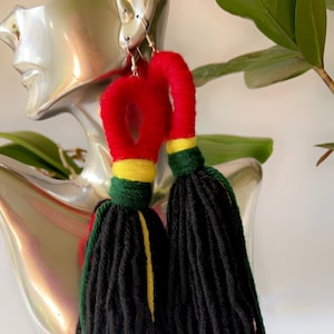 JUNETEENTH YARN EARRINGS