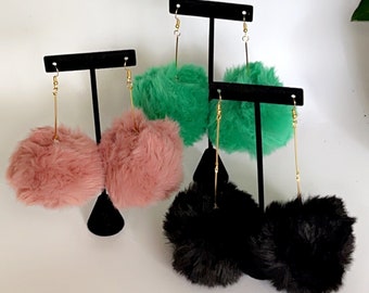 Faux Fur Earrings