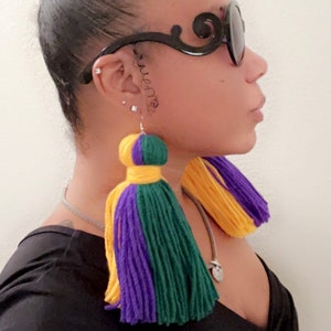 Mardi Gras Colors Earrings